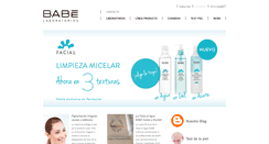 Desktop Screenshot of laboratoriosbabe.com