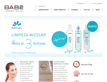 Tablet Screenshot of laboratoriosbabe.com